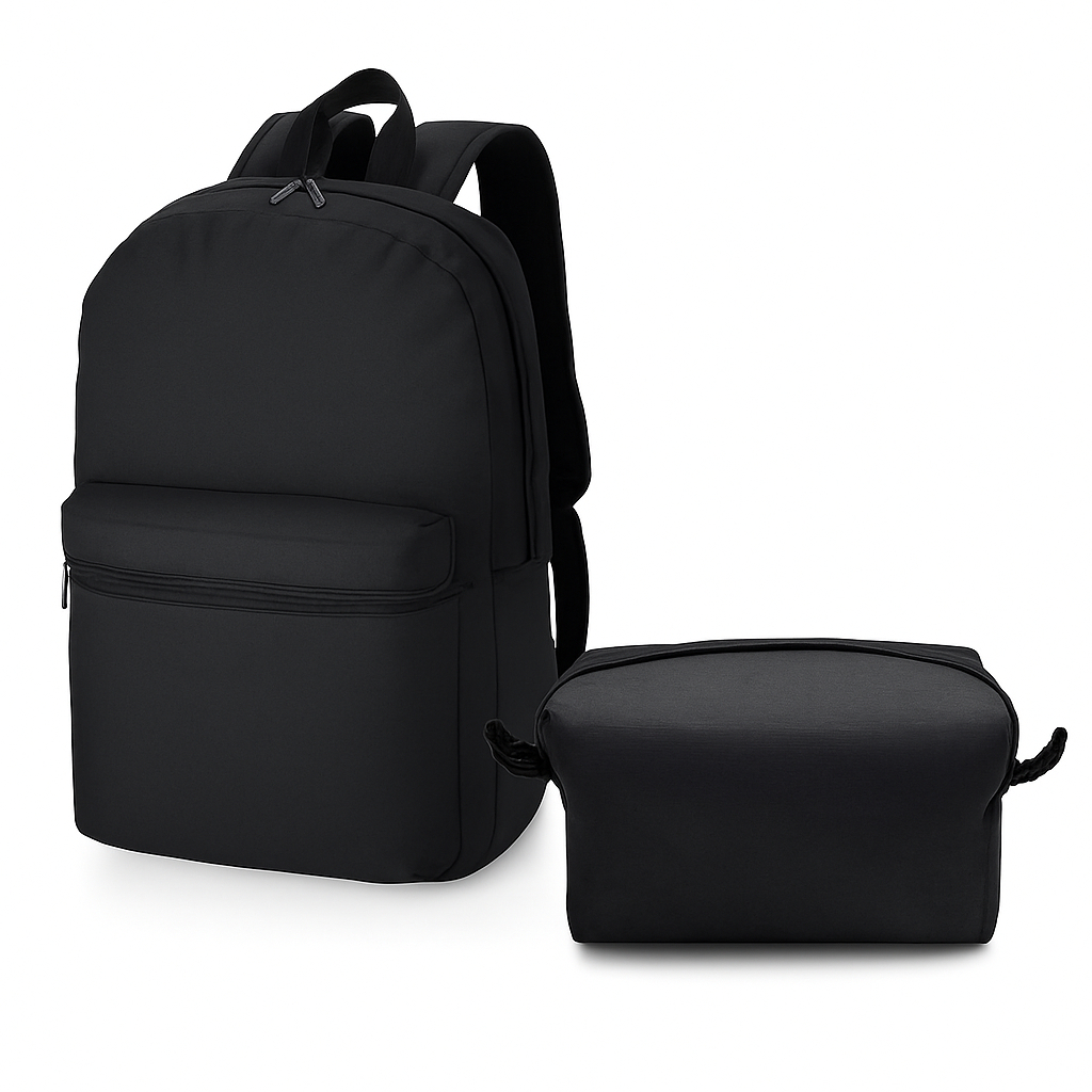 Kit Mochila Casual + Necessaire Masculina/Feminina | Trabalho, Faculdade e Viagens