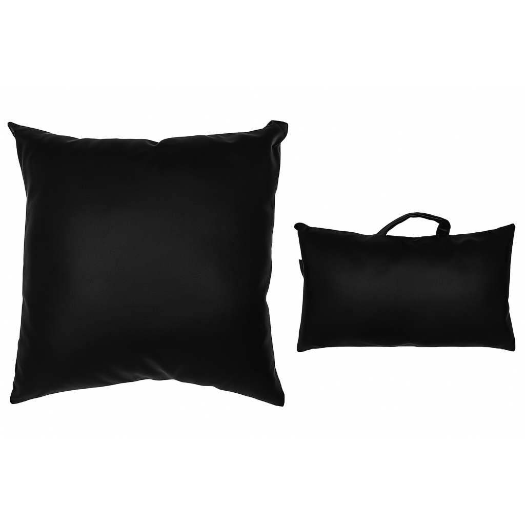 Kit Almofada Lombar + Almofada de Assento Courino Impermeável Travesseiro Assento Poltrona para Lo