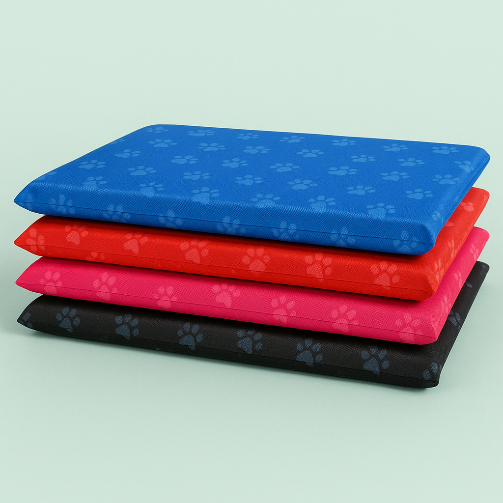 Colchonete Caminha Pet Impermeável Patinhas Capa Removível 70x50cm Cães Gatos Raças Pequenas Médias
