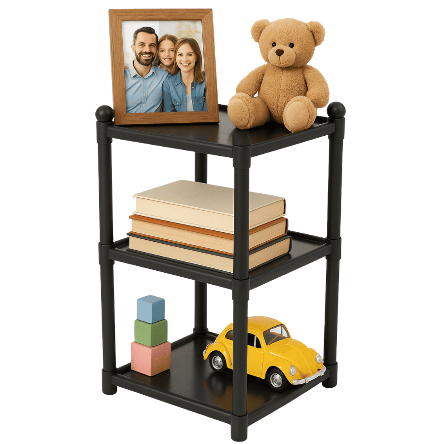 Estante 3 Prateleiras Modular Plástico Organizador Multiuso em Oferta na Shopee