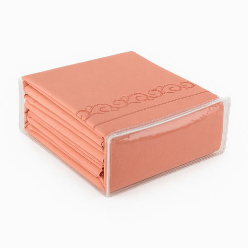 Kit 10 Saco Embalagem Organizador 45x35x15 Pvc Transparente com Zíper Guarda-Roupa