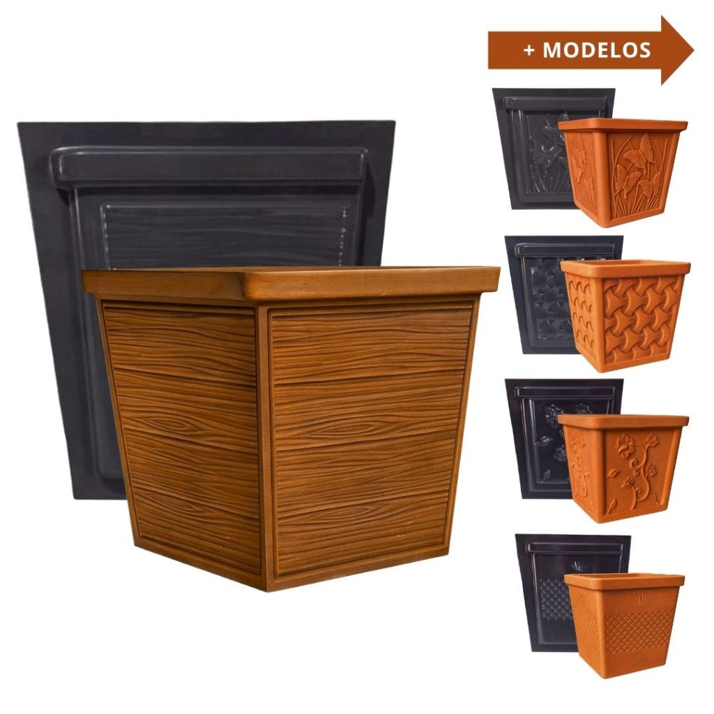 Molde Forma Para Vaso de Cimento Pequeno – Ideal Para Jardim, Decoração e Plantas