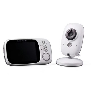Babá Eletrônica Câmera Sem Fio Com Monitor Visão Noturna 3.2 Polegadas Modo Vox