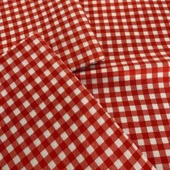 Xadrez Medio Tecido com 2m x 2,20 de Largura Toalhas Decoração Costura Mesa Artesanato