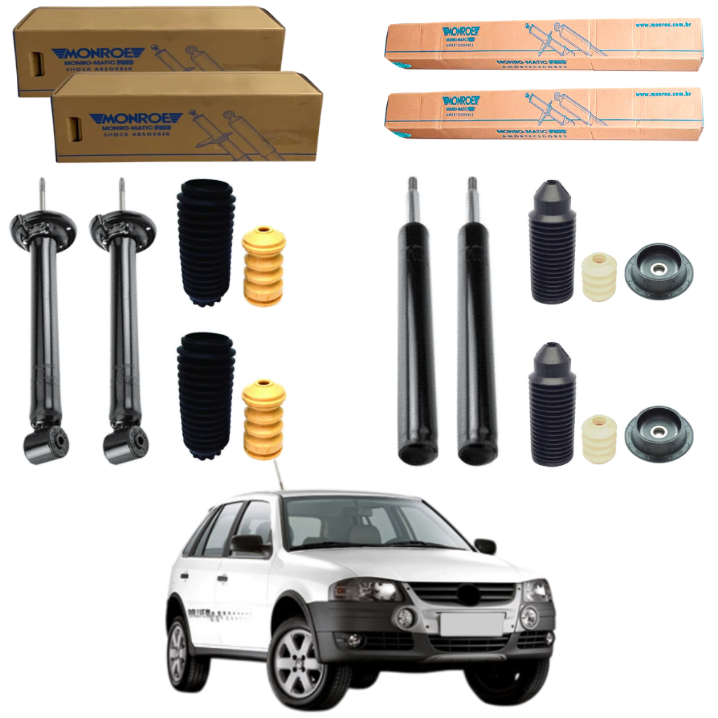 KIT 4 AMORTECEDOR GOL RALLYE G3 G4 ORIGINAL MONROE + KITS