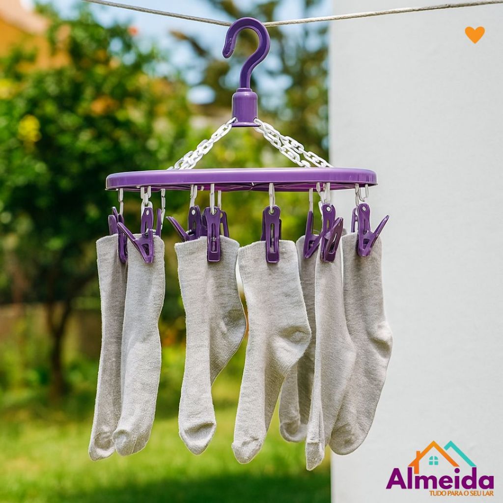 Varal de Teto com 18 Prendedores Para Roupas Íntimas Peças Pequenas em Oferta na Shopee