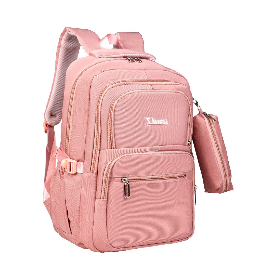 Xaviera bolsa Mochila Feminina Grande Impermeável com Estojo e Várias Divisórias XV-2438 em Oferta na Shopee