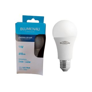 Lâmpada Bulbo LED 9w Blumenau 6500k Luz Fria E27 Bivolt