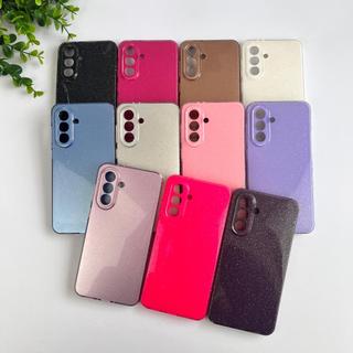 Capa Brilhante Forrada Para Samsung  Galaxy A36 / A56 / Capa Feminina Colorida Glitter (CF68).