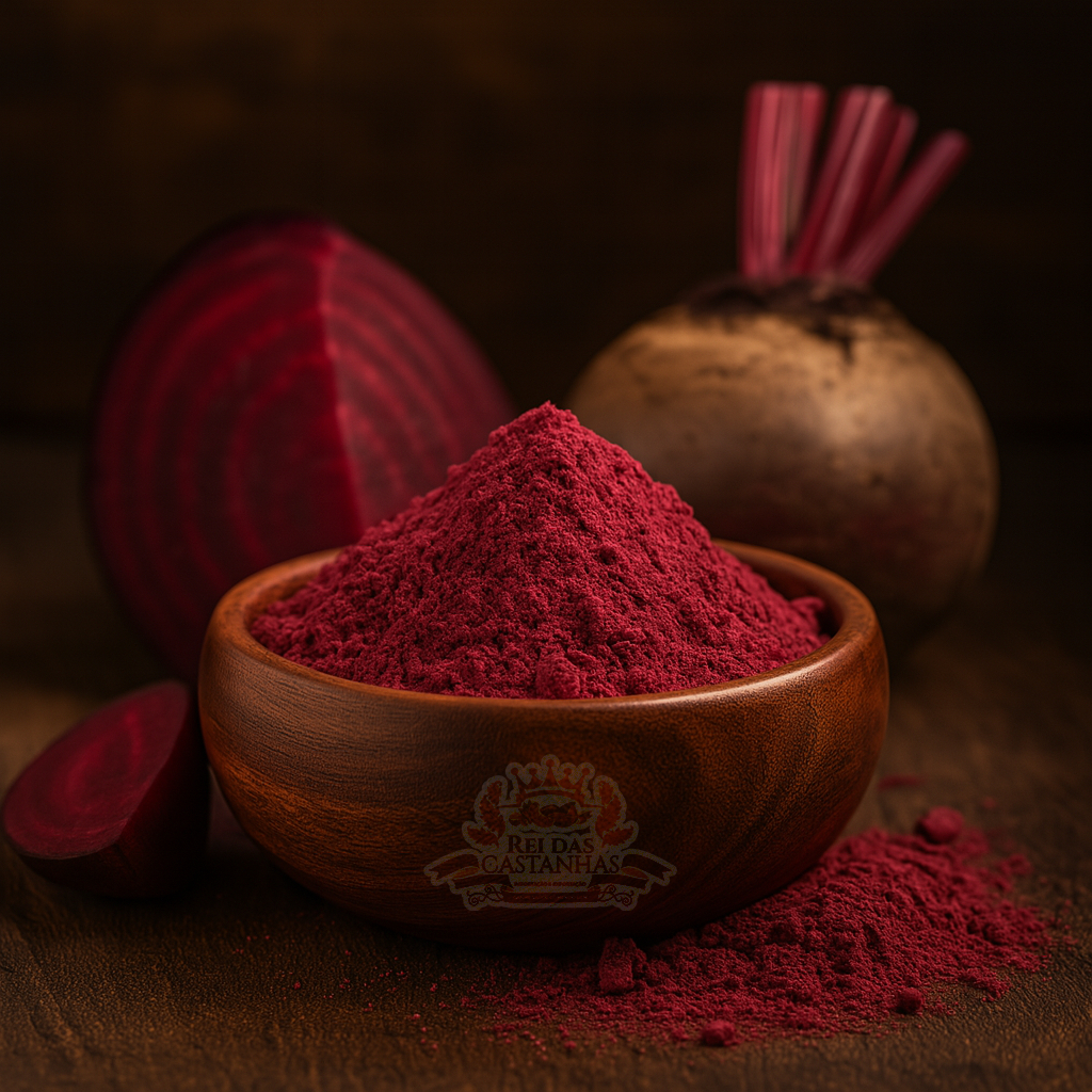 Beterraba Em Pó Premium - 500G/1KG - Indústria Rei das Castanhas