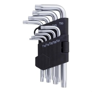 Jogo Chave Torx Media Tipo L Cromo Vanádio Furo Guia 9 PEÇAS em Oferta na Shopee