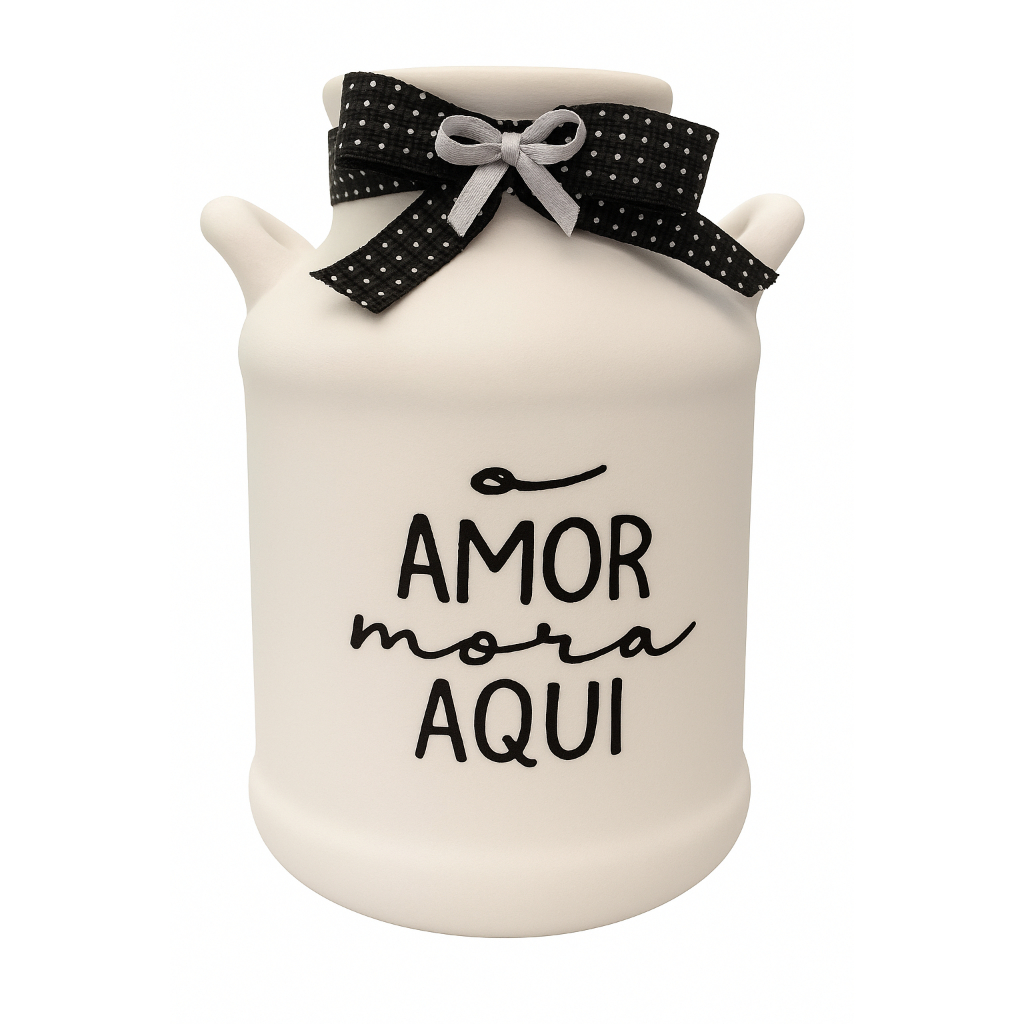 Leiteira Em Ceramica Decorativa Cozinha Organização Cozinha - lembrancinha, presente