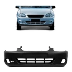 PARACHOQUE DIANTEIRO CORSA SEDAN / CLASIC /WAGON 1999 / 2008 PRETO LISO C/ FURO
