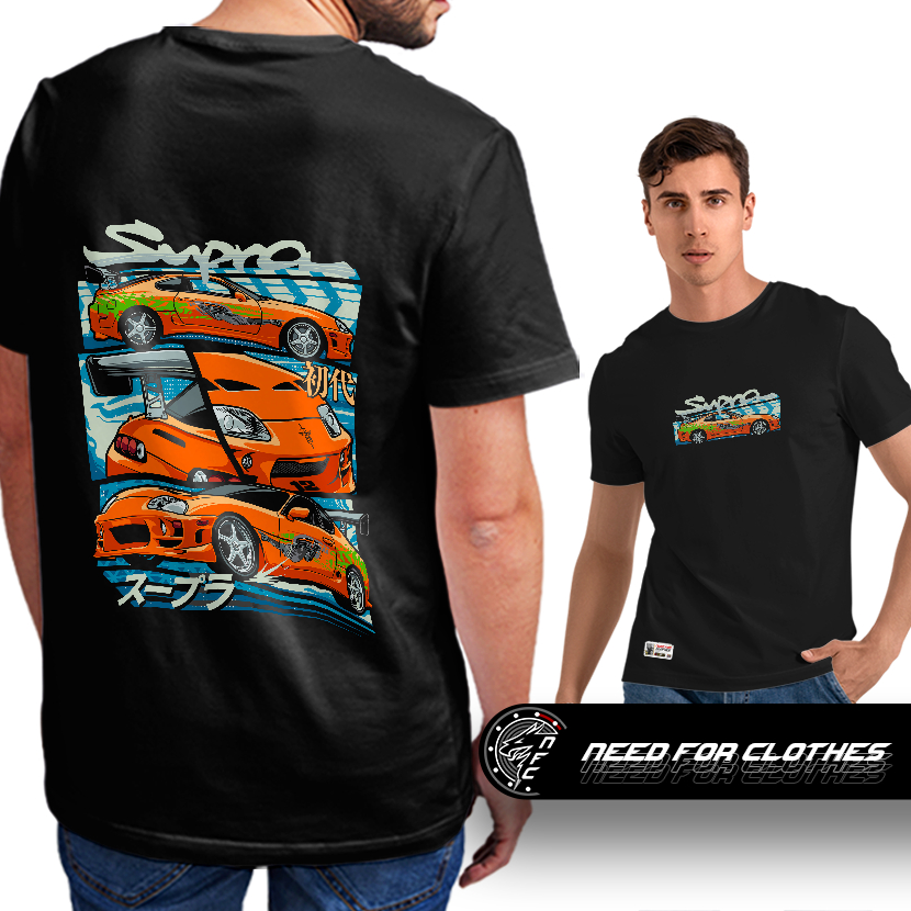 Camiseta Toyota Supra MK4, 2JZ-GTE Biturbo, Ícone JDM dos Anos 90, Cultura Tuning