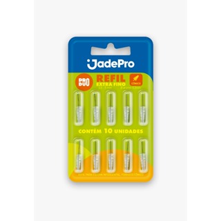 Refil Cônico Extra Fino para Escova Interdental cartela 10 unidades - Jadepro em Oferta na Shopee