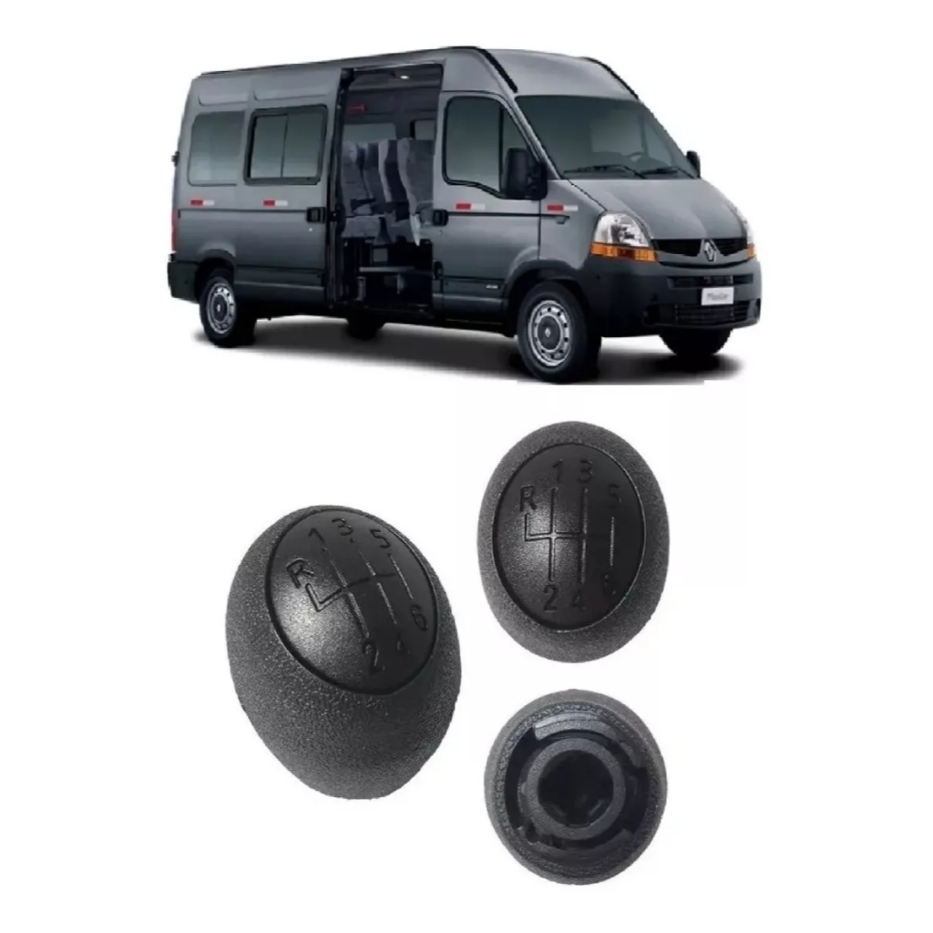 Bola Manopla Alavanca Câmbio Renault Master 2006 À 2013 6 Marchas