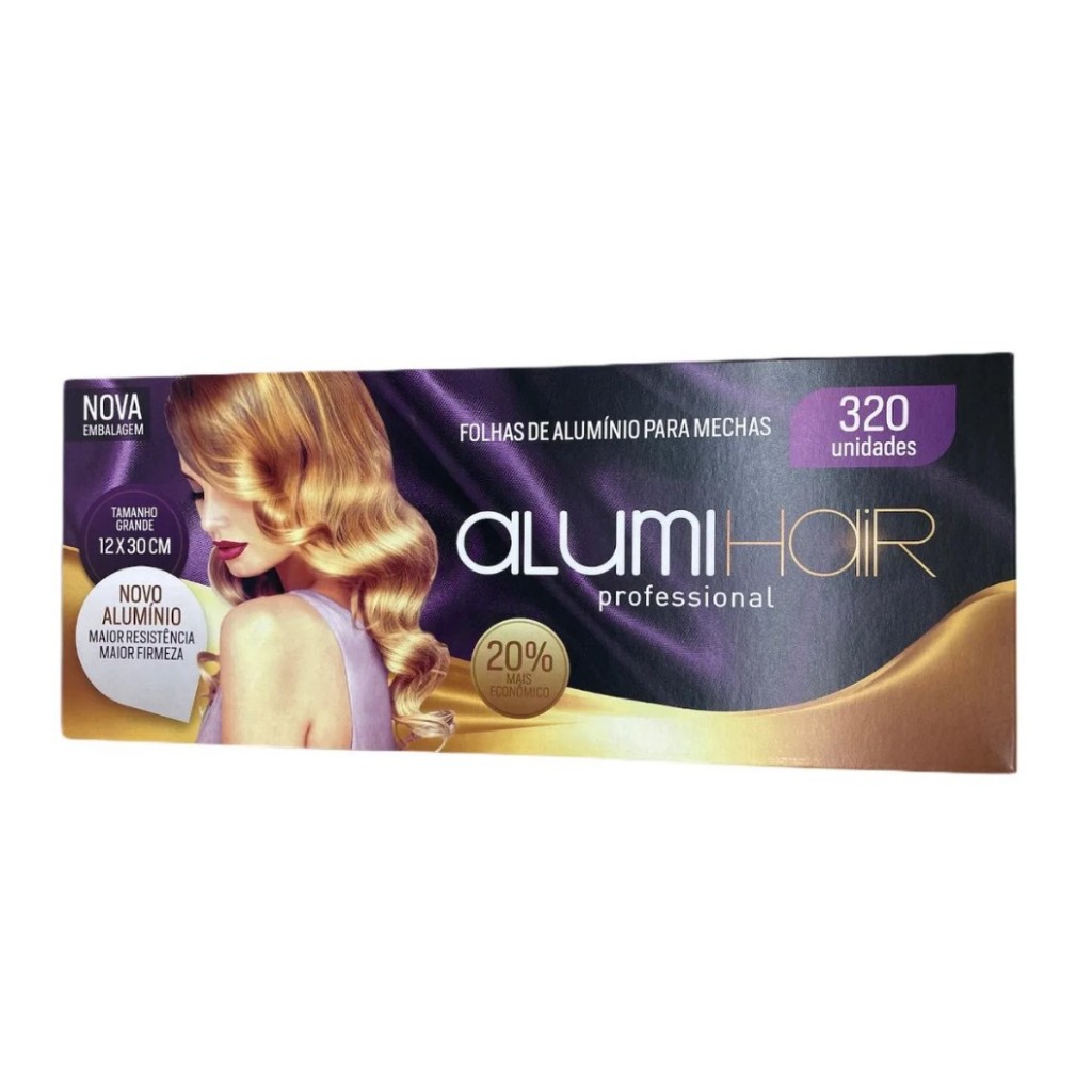 320 folhas Papel Alumínio Para Mechas Cabelo 12x30cm Alumihair