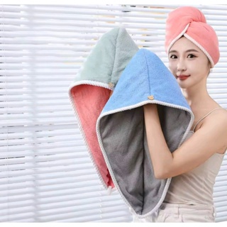 Toalha Touca para Cabelo com Botão – Dupla Face - Super Absorvente -  Secagem Rápida e Antifrizz em Oferta na Shopee