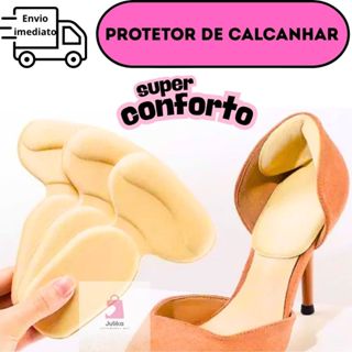 Kit 2 Pares De Protetores Duplo Para Calcanhar Confortável Discreto em Oferta na Shopee