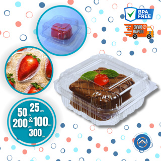 Embalagem p/ Bolo Doce Quadrado e Morango do Amor (641) c/25un , c/50un, c/100un, c/200 e c/300un em Oferta na Shopee