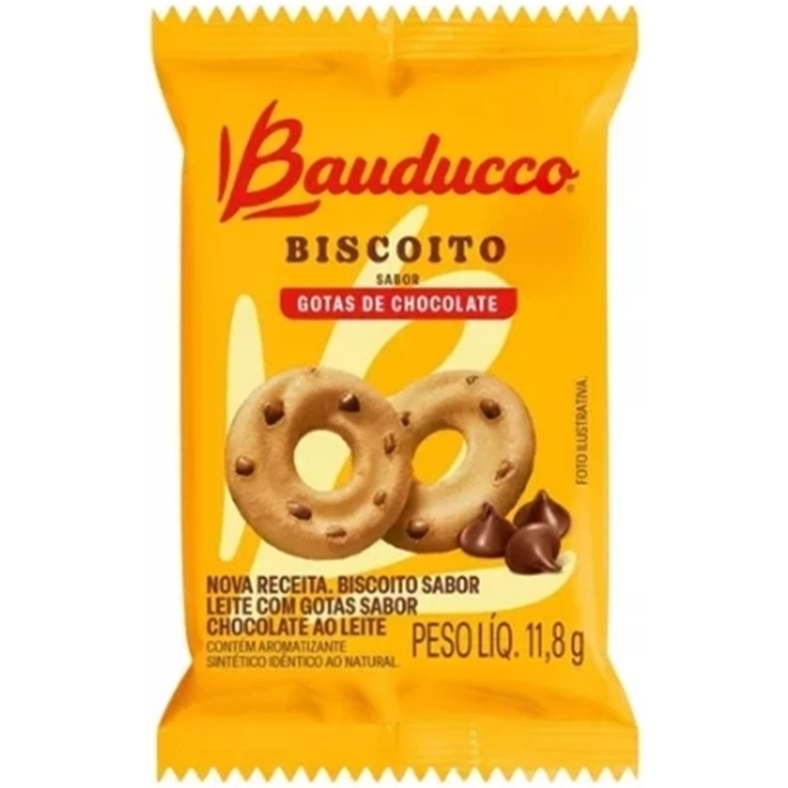 40 Un Biscoitos Amanteigados Em Sachê Mistos Bauducco Cereale Cacau Chocolate Banana Leite Gotas