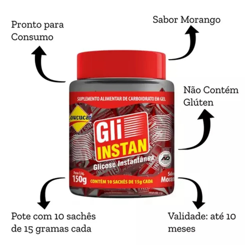 Gli-instan Morango Açúcar Liquido Pote 150g Lightsweet — imagem 2 de 2