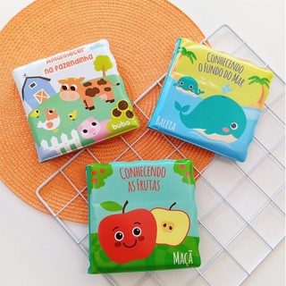 Kit Brinquedo de Banho Educativo Infantil Para Hora Do Banho Bebe Buba