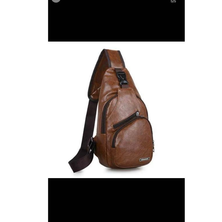 Pochete em Couro Masculina Feminina Bolsa de Cintura Transversal pochete1