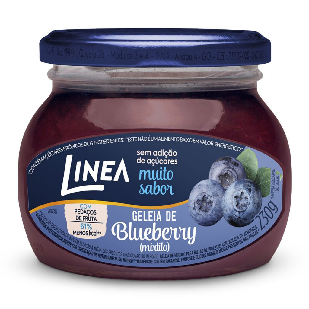 Geleia de Mirtilo Diet Línea 230G