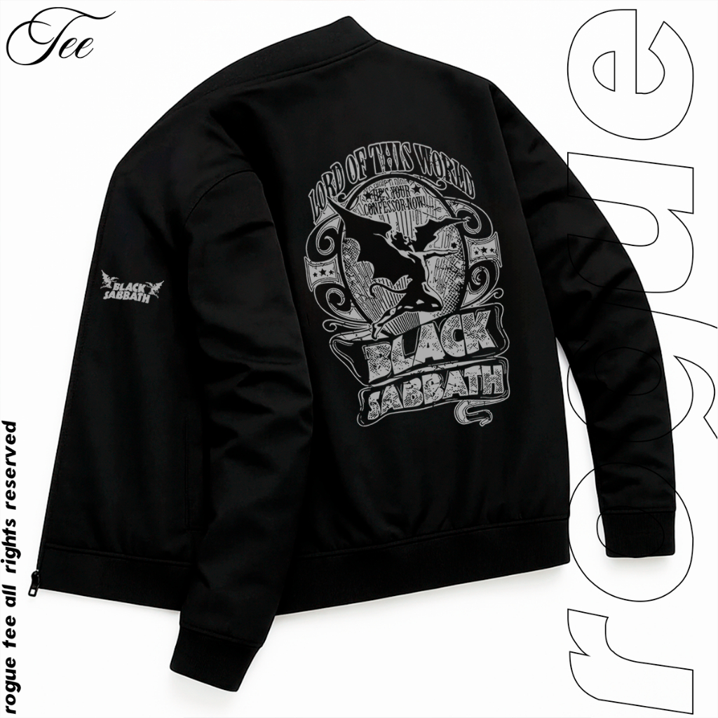 Jaqueta Esportiva Masculina Bomber Black Sabbath Demon Lord Of This World Gym