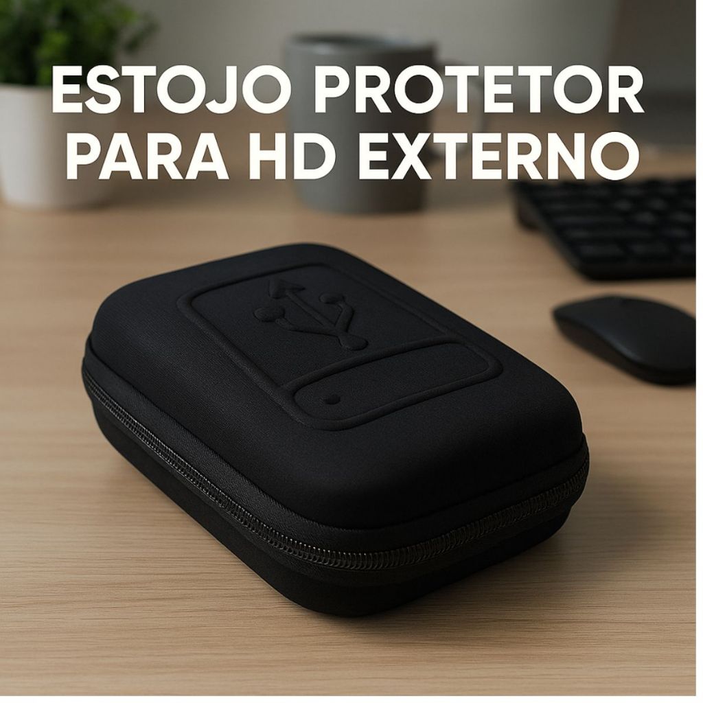 Estojo Protetor para HD Externo 2,5”, GPS 4,3” e Pendrive – Compacto e Resistente