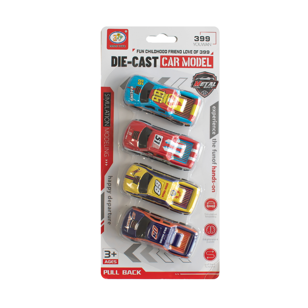Kit Carrinho de Metal de Fricção Sortidos - TAG TOYS TGC046 em Oferta na Shopee