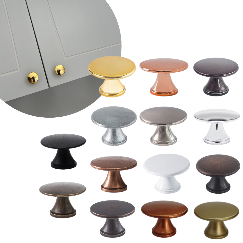 Kit de puxadores botão 6 unidades para decoração de móveis modernos estantes cômodas escritório em Oferta na Shopee