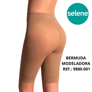 Bermuda Modeladora Elastano Cintura Alta Selene Ref.: 9880.001 em Oferta na Shopee