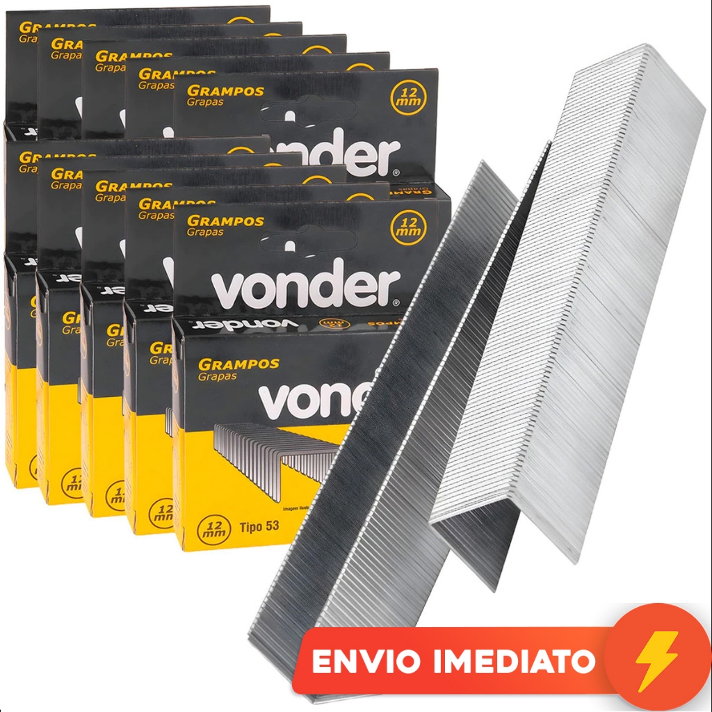 Grampo 12mm Para Grampeador Elétrico Manual Gpe168 10000 Un.