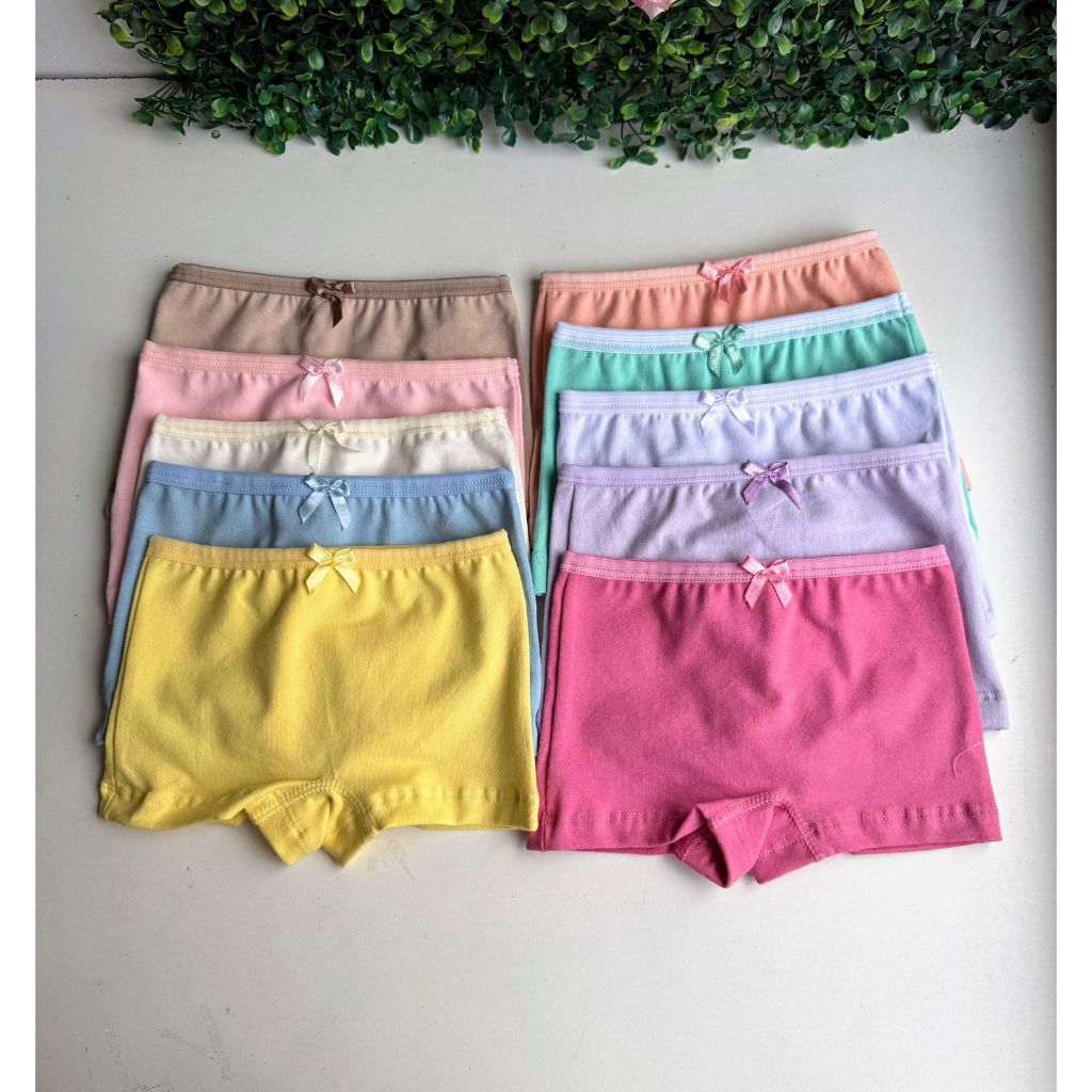 Kit 5 Calcinhas Infantil Calcinha Box Cotton Algodão Premium Confortável Elastano em Oferta na Shopee