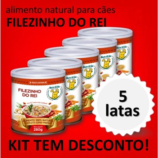 Kit Delícia Ração Úmida NutriCão Pet Food para Cães Filezinho do Rei Alimento Natural em Oferta na Shopee
