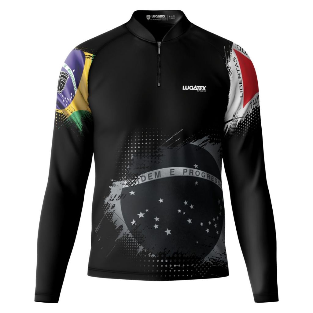 Camisa Agro Bandeira de Minas Gerais com Proteção Solar UV+50 em Oferta na Shopee