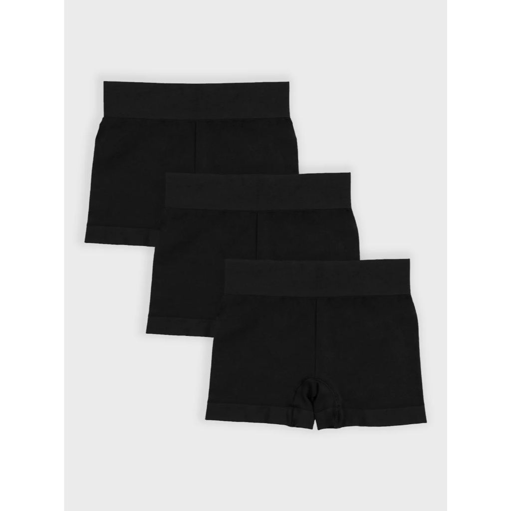 Kit com 3 Calcinhas Boxer Boyshort Sem Costura Premium