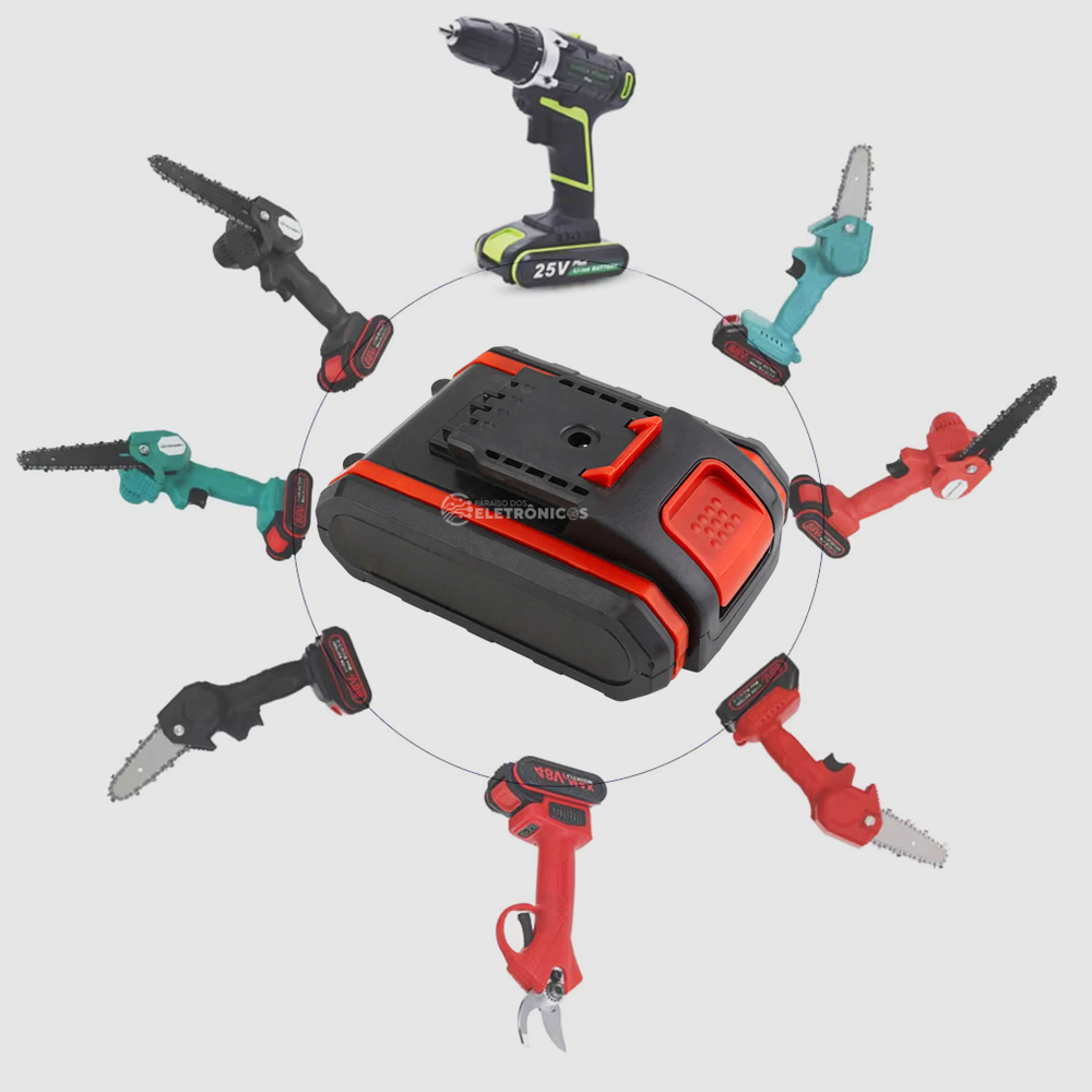 Bateria Kit com 2 21V 1.5Ah Íon-Lítio Alta Performance para Uso Profissional – BATLUATEK21V15A