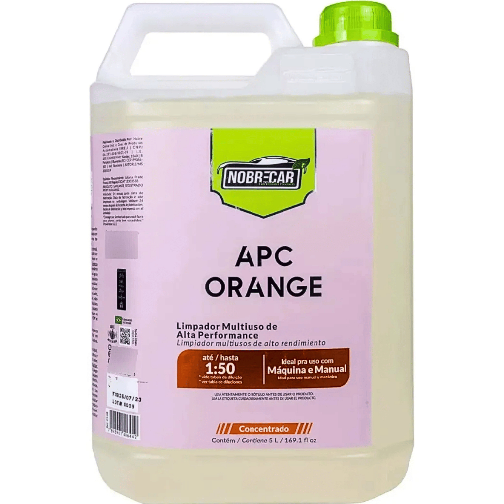 Apc Orange Limpador Multiuso Alta Performance Nobrecar 5L em Oferta na Shopee