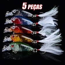 Isca Pequena Meia Água Artificial 4,5cm 4g Iscas De Pesca em Oferta na Shopee