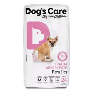 Fralda Higiênica descartável para Cachorro Fêmeas tamanho M 24 unidades Dogs Care Pet Cães Cão Atacado em Oferta na Shopee