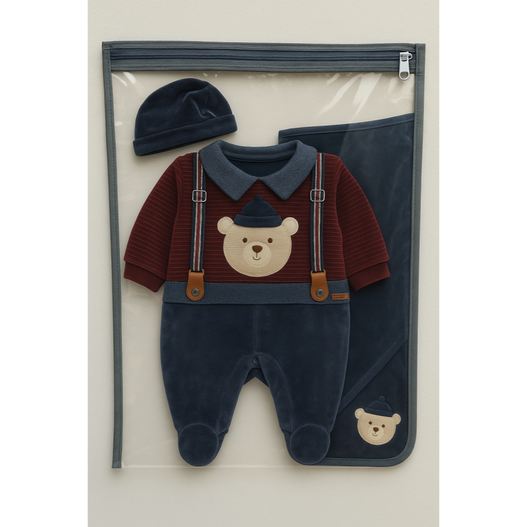 Kit 7 Saquinhos Maternidade Organizador Mala Bebê 27 x 33