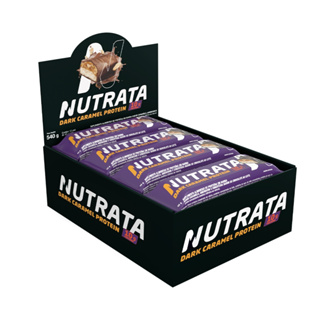 Barra De Proteina Dark Caramel Nutrata Caixa 12 Unid em Oferta na Shopee