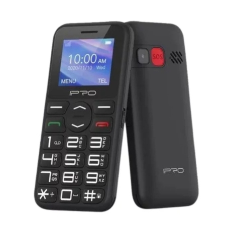 Celular para idoso Dual Sim Tela de 1.8" Câmera 0.08MP e Rádio FM - Preto 4 G LANÇAMENTO
