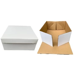 10 Caixas Sem Visor Quadrada Resistente P/ Bolo