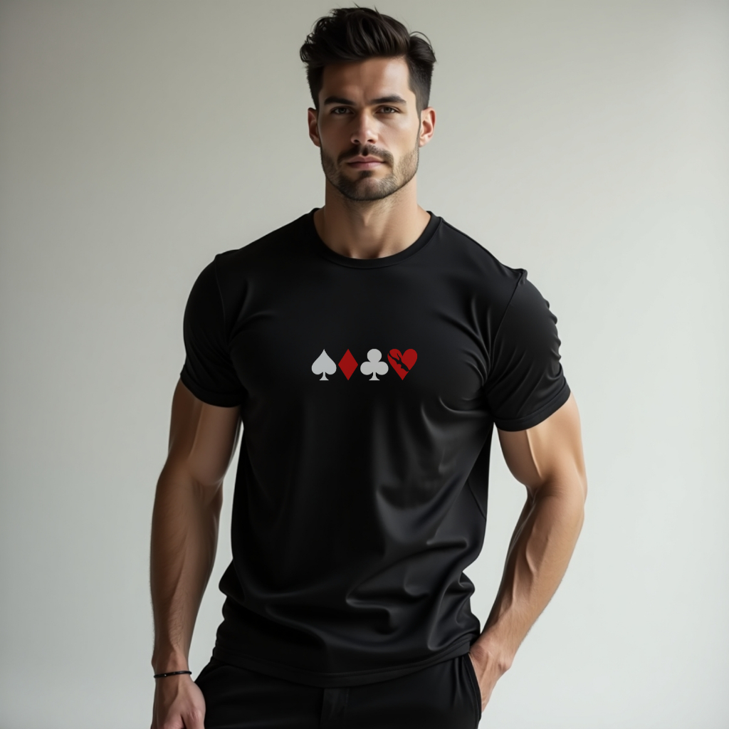 Camiseta Camisa Masculina Baralho Truco Poker 100% Algodão