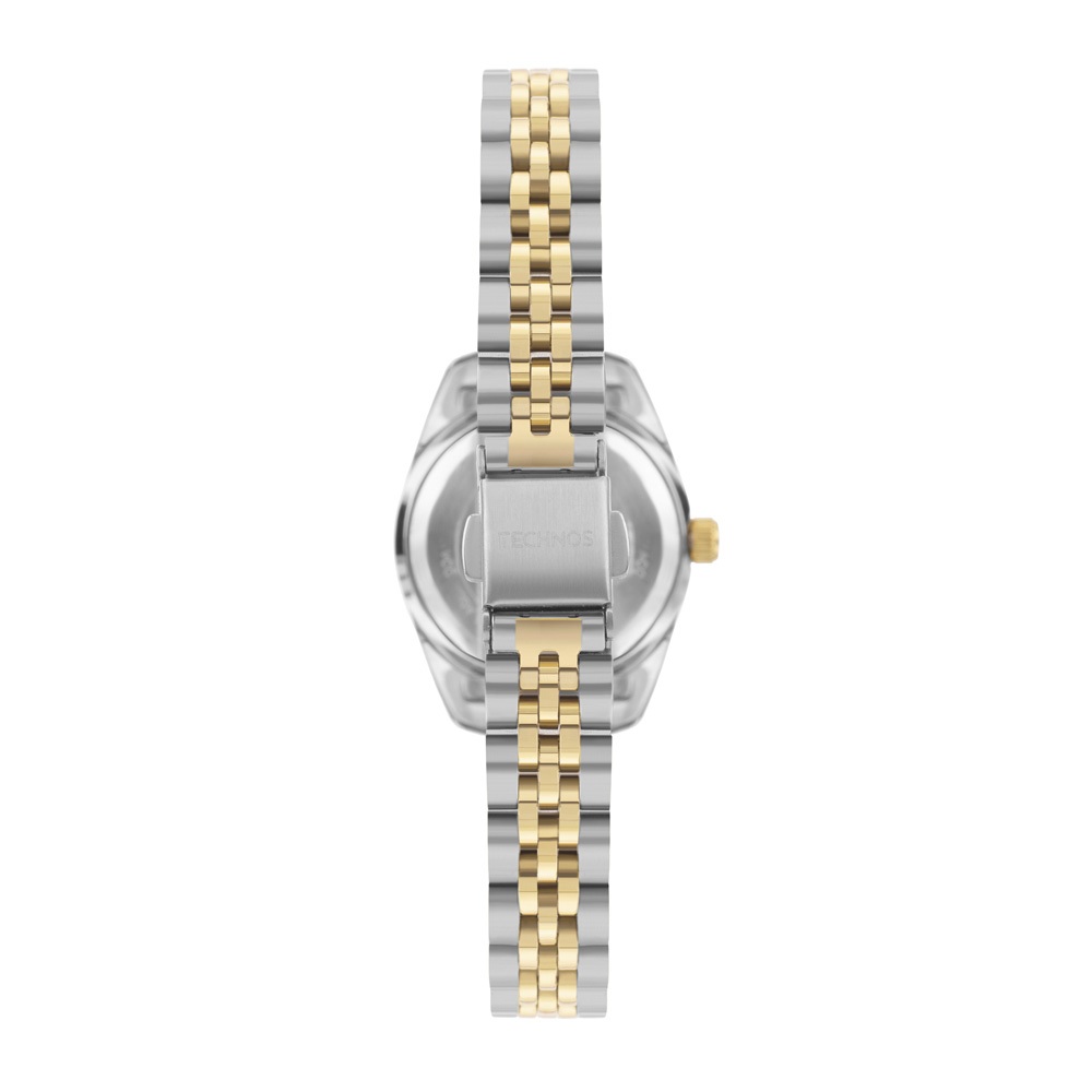Relogio Feminino Technos Pequeno Riviera Prata com Dourado Original 2015CEP/1K · foto 2