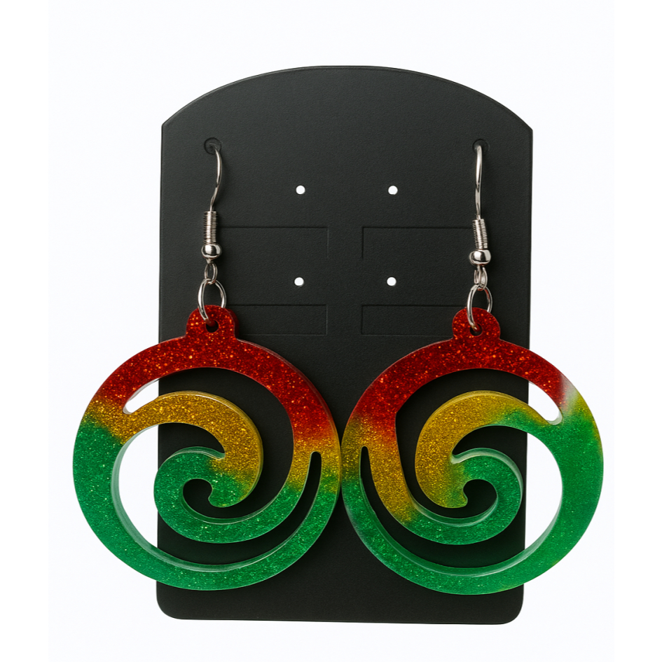 Pares de Brinco Reggae, Jamaica Reggae, Artesanato